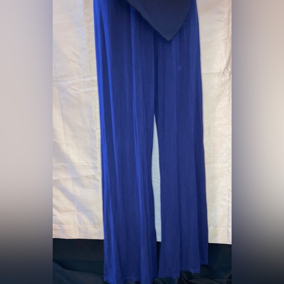 Women’s Gabriella Rocha Jumpsuit Off Shoulder Dark Blue Size XS 31” Inseam - Picture 16 of 16